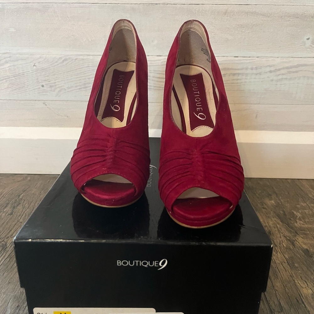 Red Suede Heels